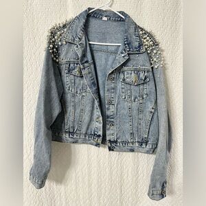 Women’s studded denim jacket